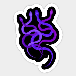 Colorful, but yet simple snake design Sticker